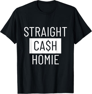 Straight Cash Homie Football Shirt T-Shirt - T-Shirt | Black