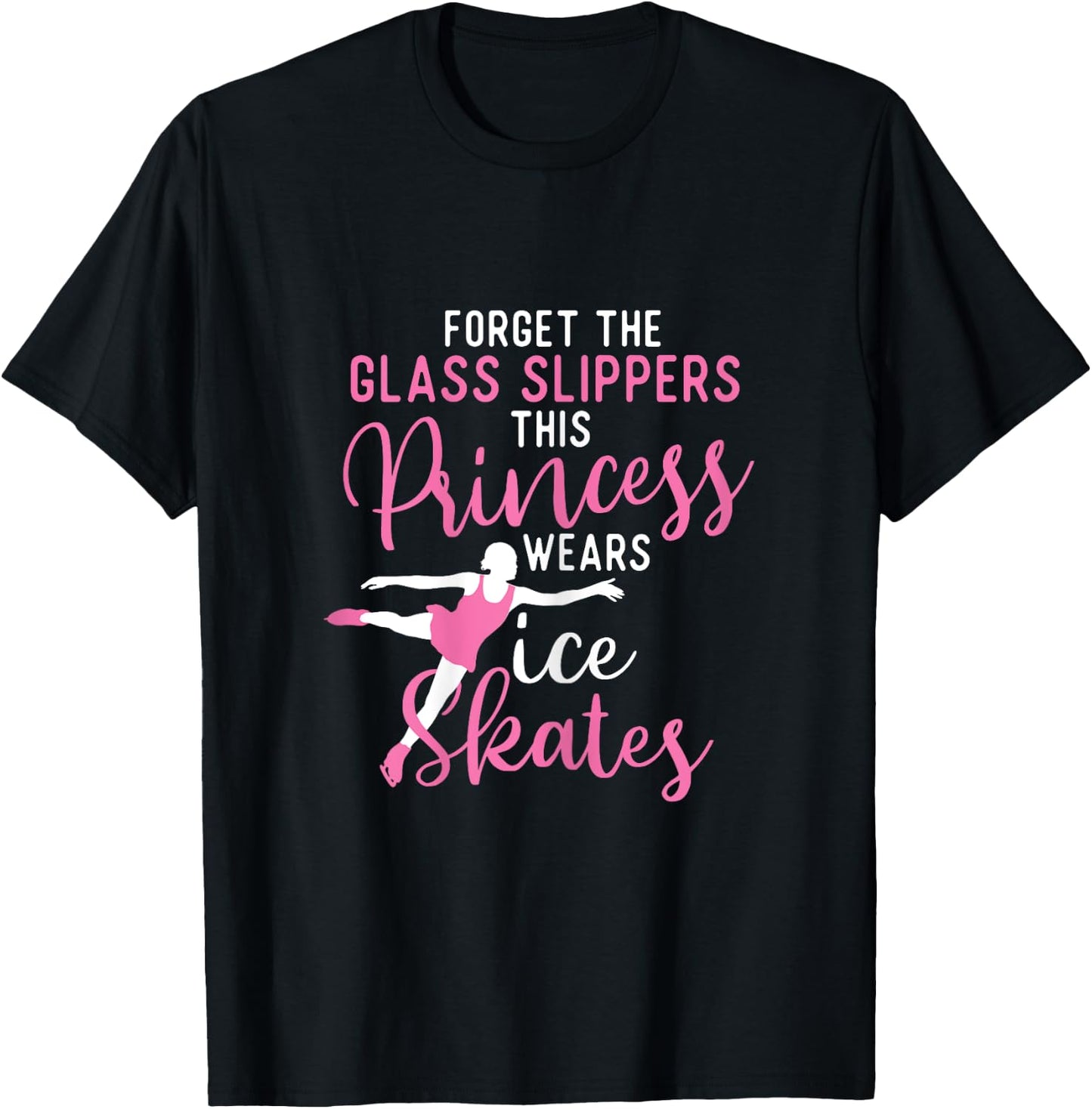 This Princess Wears Ice Skates - Ice Skating Figure Skater T-Shirt - T-Shirt | Black