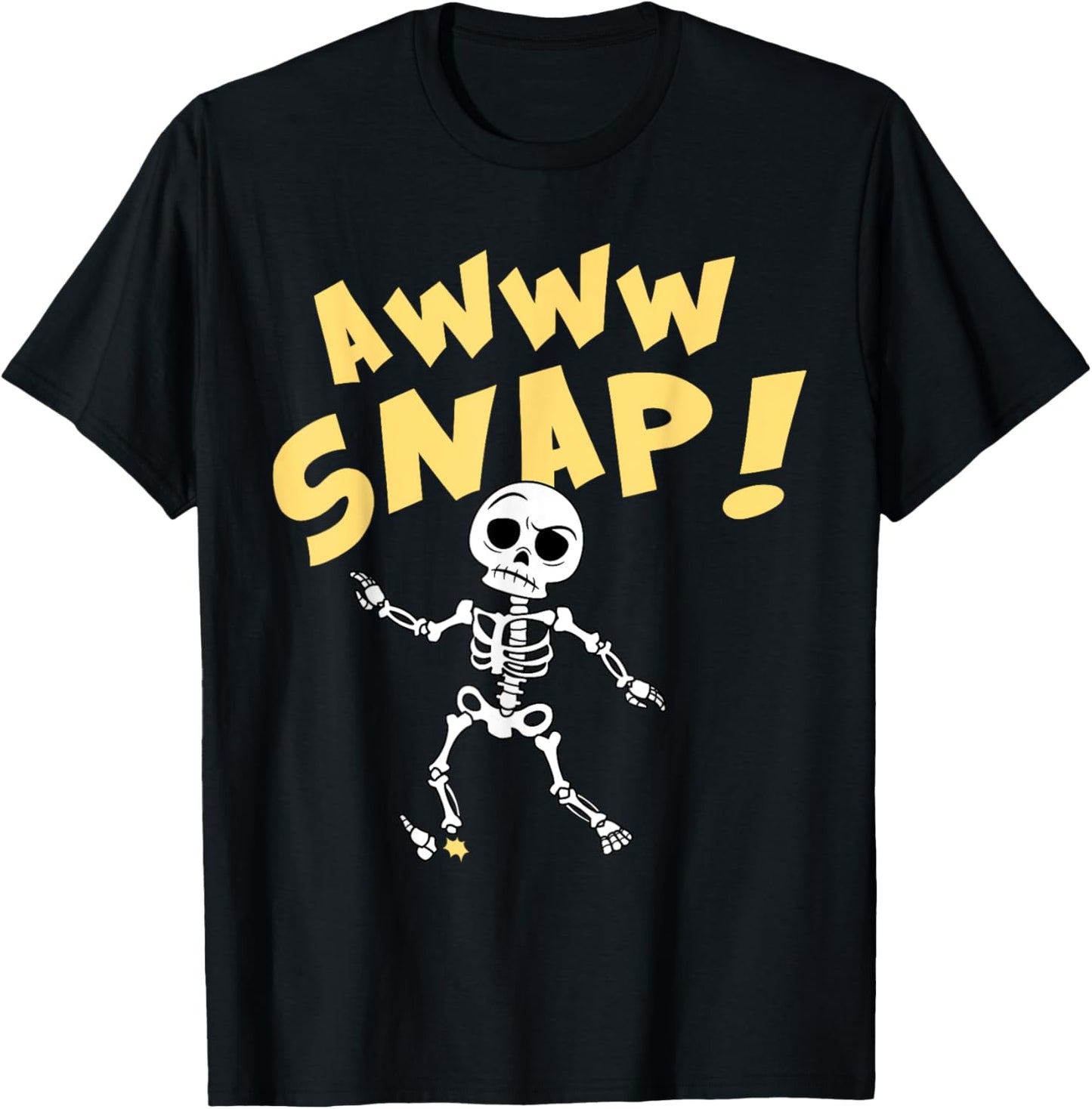 Funny Broken Bone Foot Skeleton Surgery Gift Men Women Kids T-Shirt - T-Shirt | Black