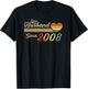 17th wedding anniversary - Epic Husband Since 2008 17 years T-Shirt - T-Shirt | Black