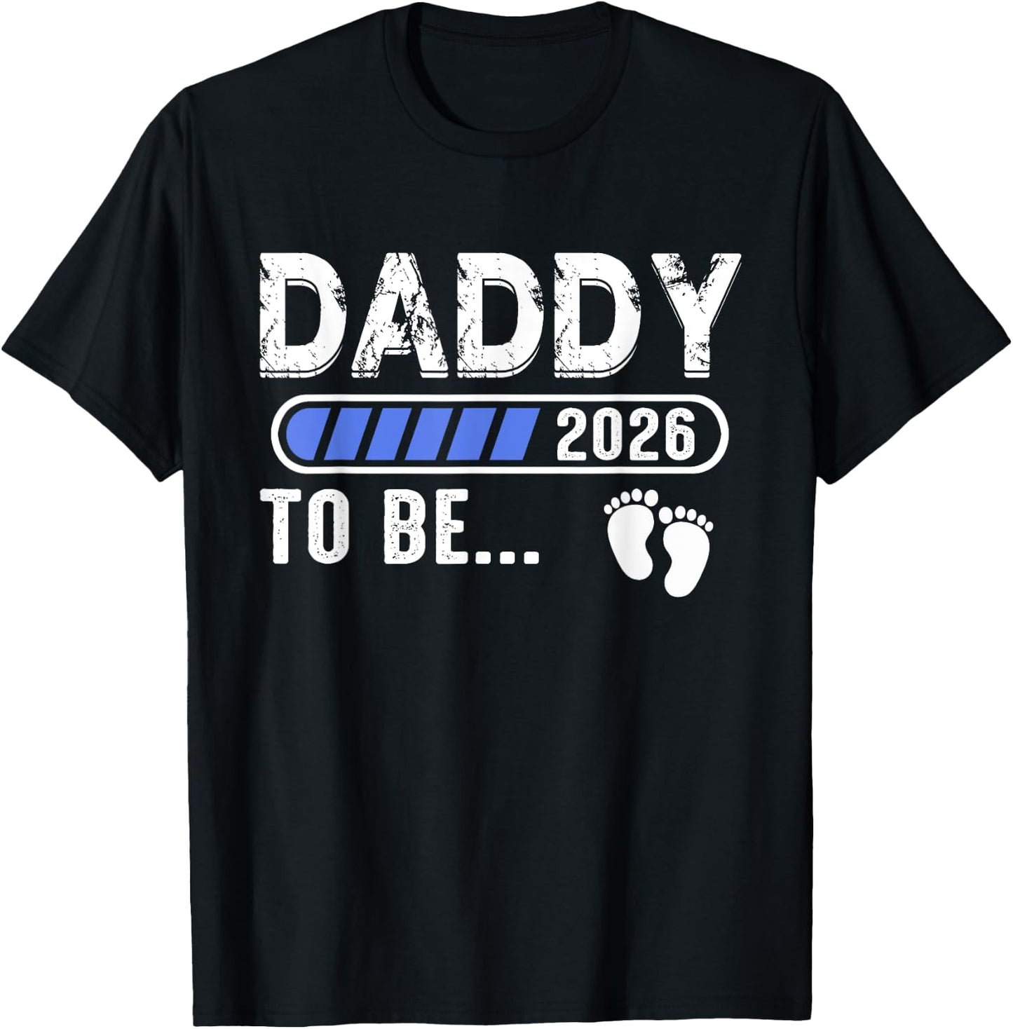 Promoted to Daddy Est. 2026 Father's Day New Dad T-Shirt - T-Shirt | Black