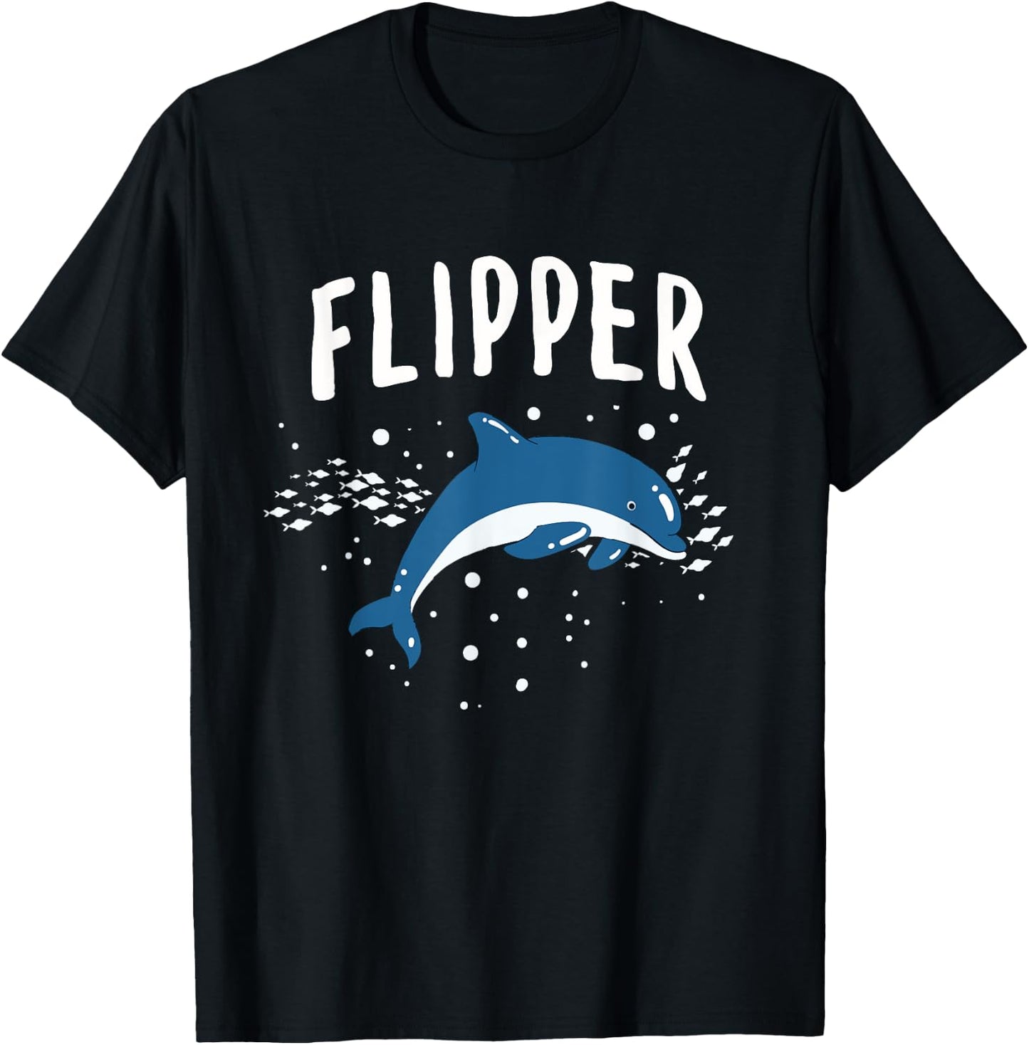 Dolphin Cuddly Toy Shark Fish Dolphinarium Whale T-Shirt - T-Shirt | Black
