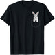 Bunny in a Pocket Girls Funny Easter Bunny T-Shirt - T-Shirt | Black