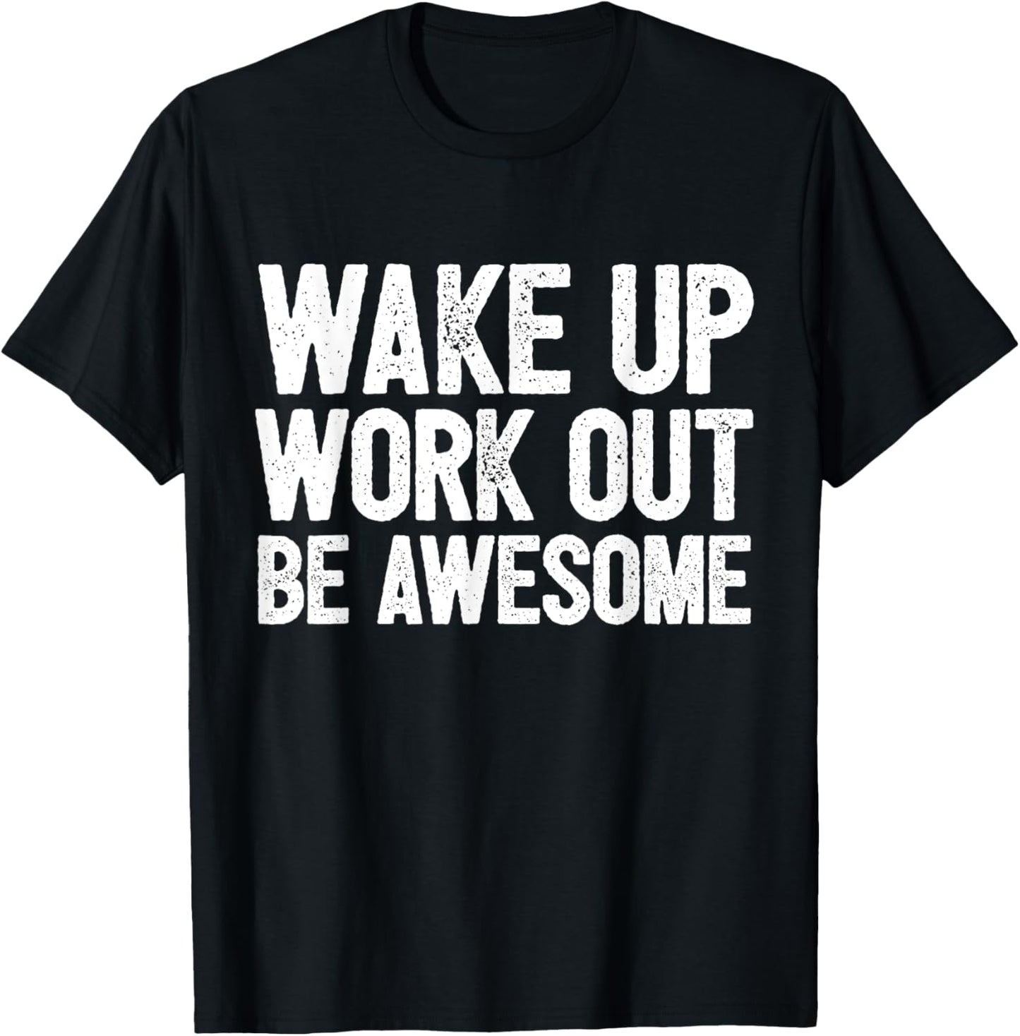 Funny Home Fitness Training Cardio I Wakeup Workout Awesome T-Shirt - T-Shirt | Black