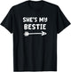 She's My Bestie Best Friends Arrow T-Shirt - T-Shirt | Black