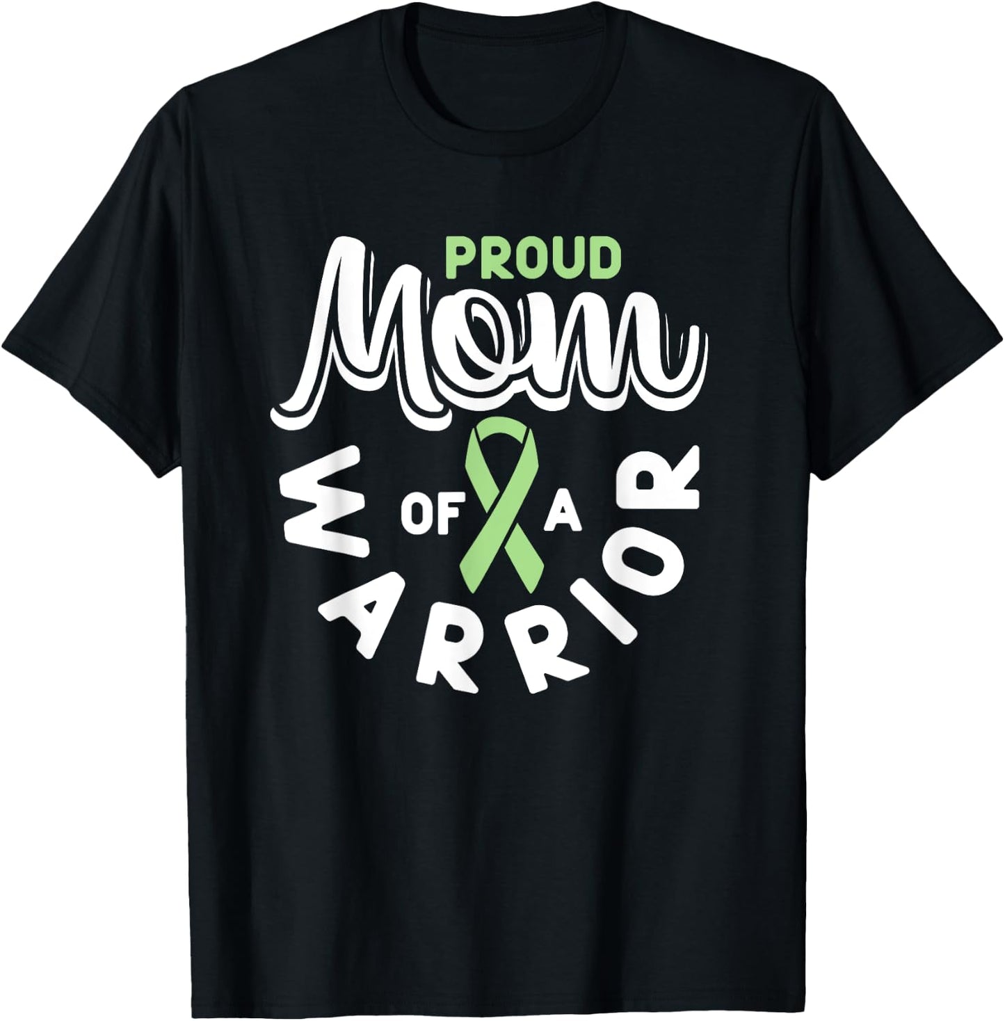 Green Ribbon for Mom with Non-Hodgkin Lymphoma Awareness T-Shirt - T-Shirt | Black