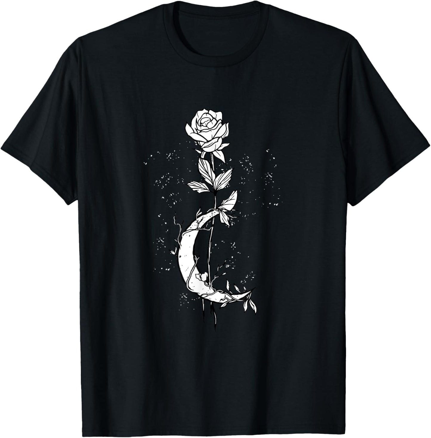 Moon Rose T-Shirt - T-Shirt | Black