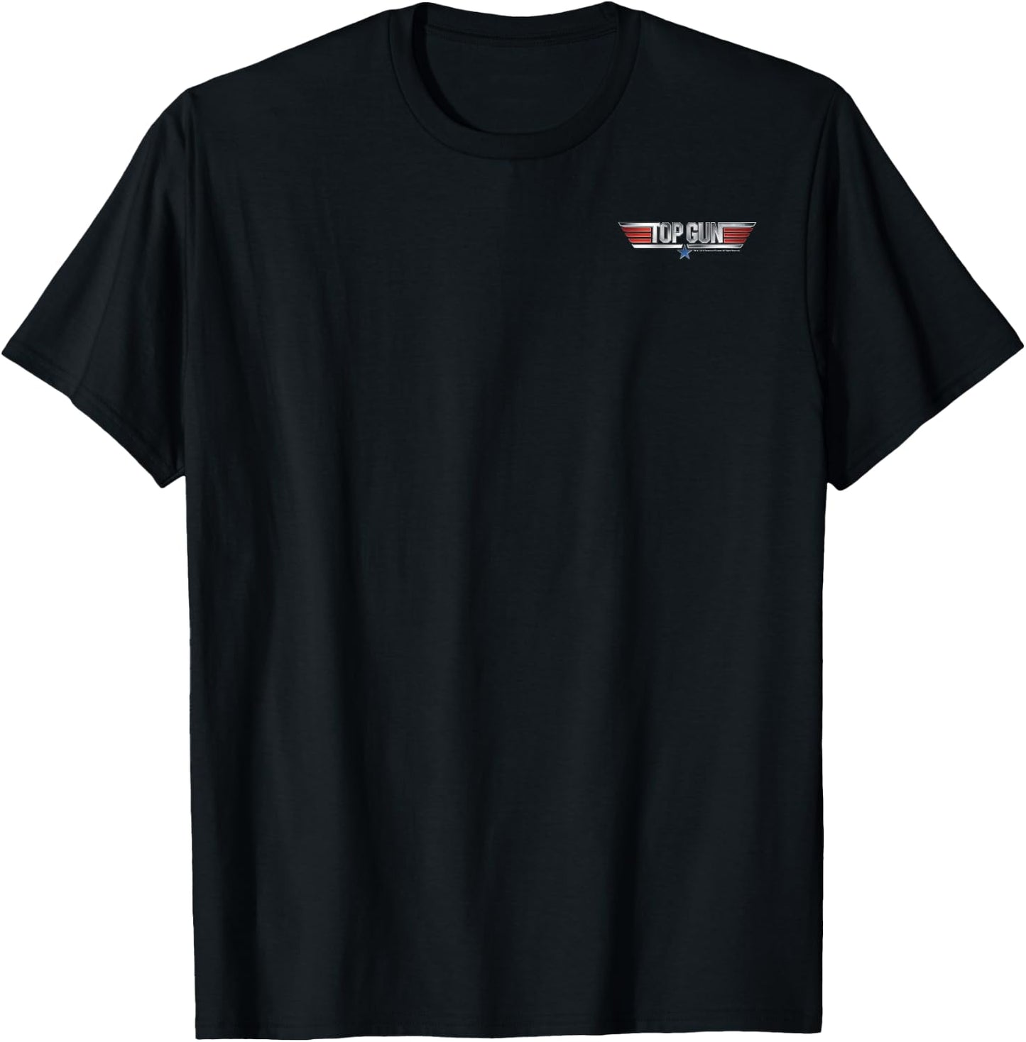Top Gun Tom Kazansky Iceman Front Back T-Shirt - T-Shirt | Black