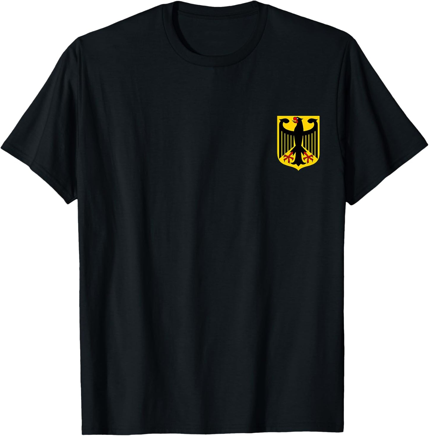Badge Germany Flag Cool German Flags Deutsche Men Women T-Shirt - T-Shirt | Black
