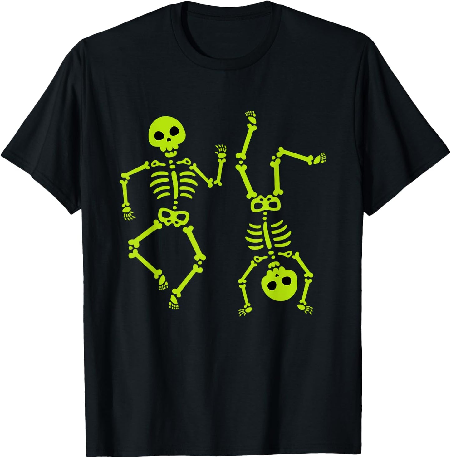 Dancing Skeletons Halloween Shirt for Boy Girl Youth Toddler T-Shirt - T-Shirt | Black