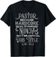 Pastor Because Devil Stomping Ninja Isn't Job Title Gifts T-Shirt - T-Shirt | Black