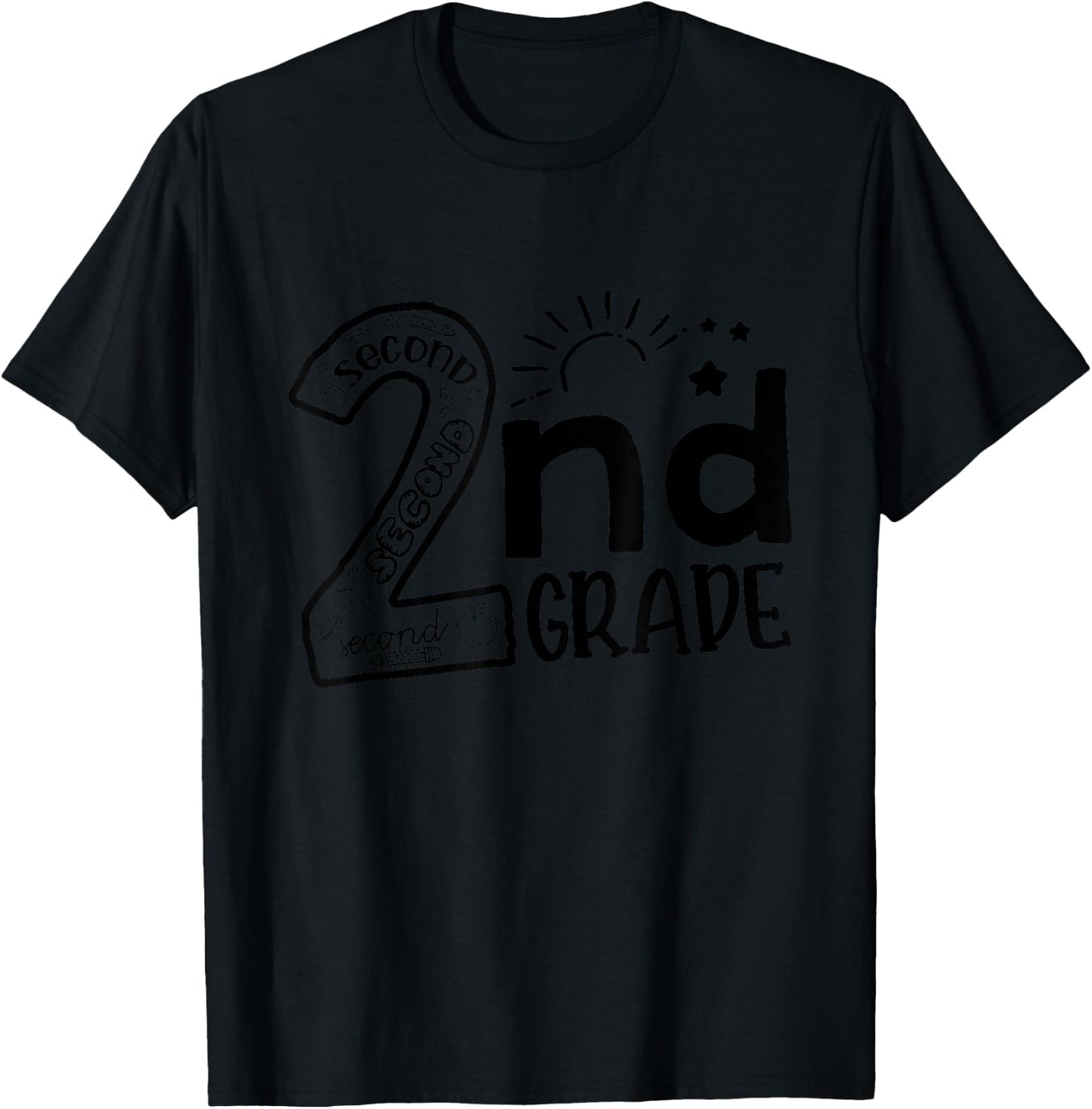 Hello On To 2nd Grade Teachers Boys and Team Secound Grade T-Shirt - T-Shirt | Black