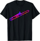 Trombone Brass Instrument Trombonist Jazz Music T-Shirt - T-Shirt | Black