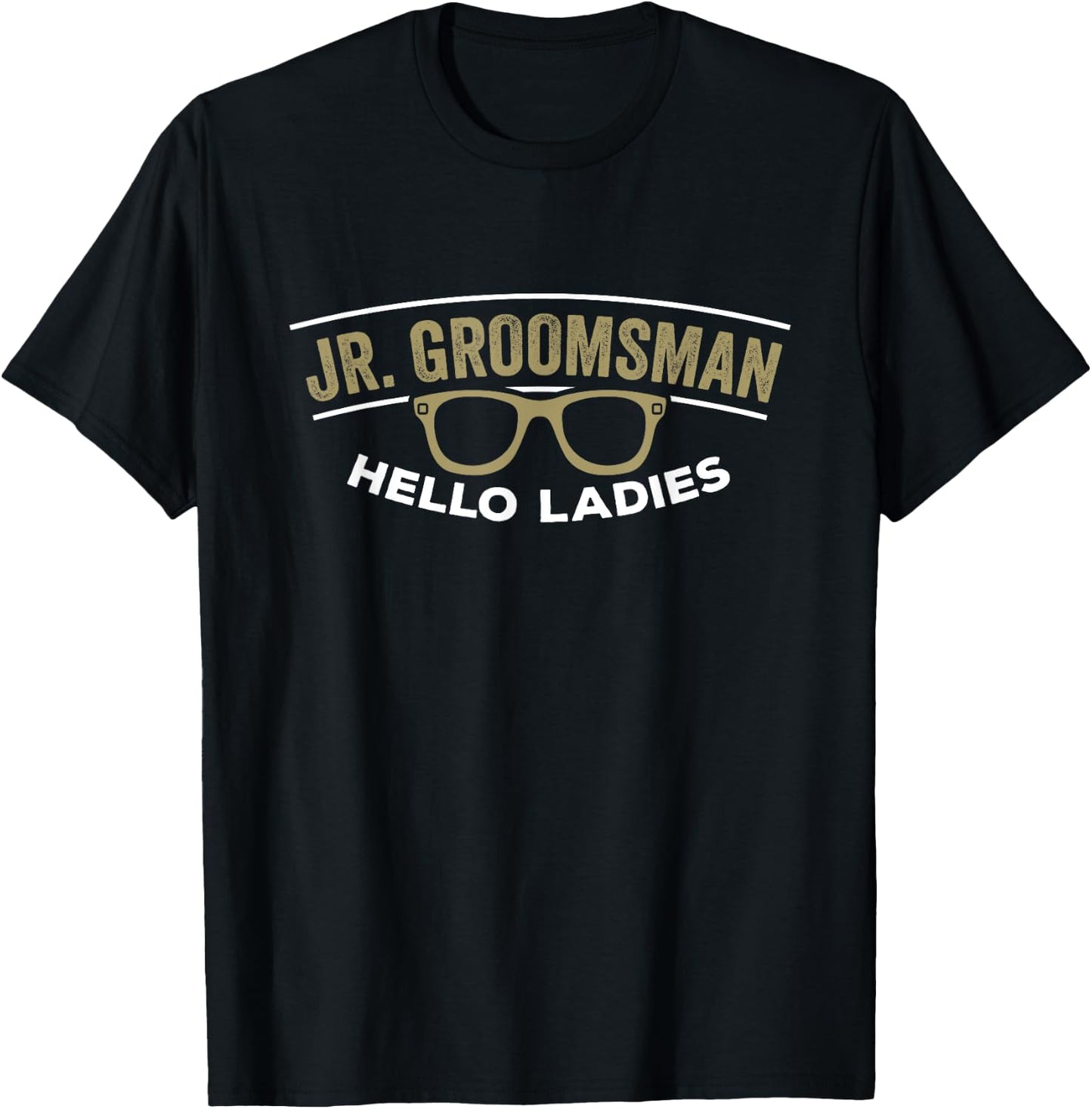 Junior Groomsman Little Best Man Wedding Groom Gift Shirt T-Shirt - T-Shirt | Black