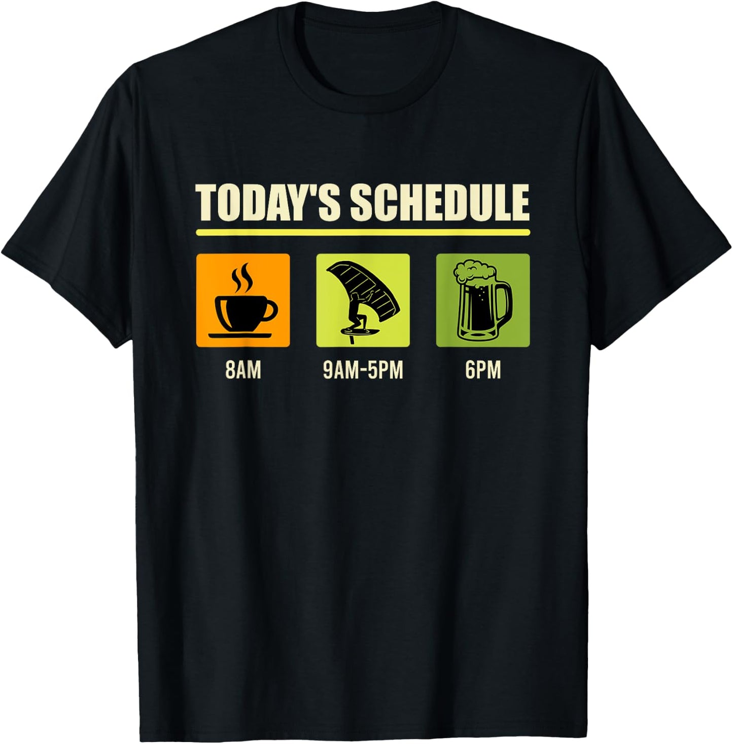 Wingfoil daily planning Wing Surf Wingfoil T-Shirt - T-Shirt | Black