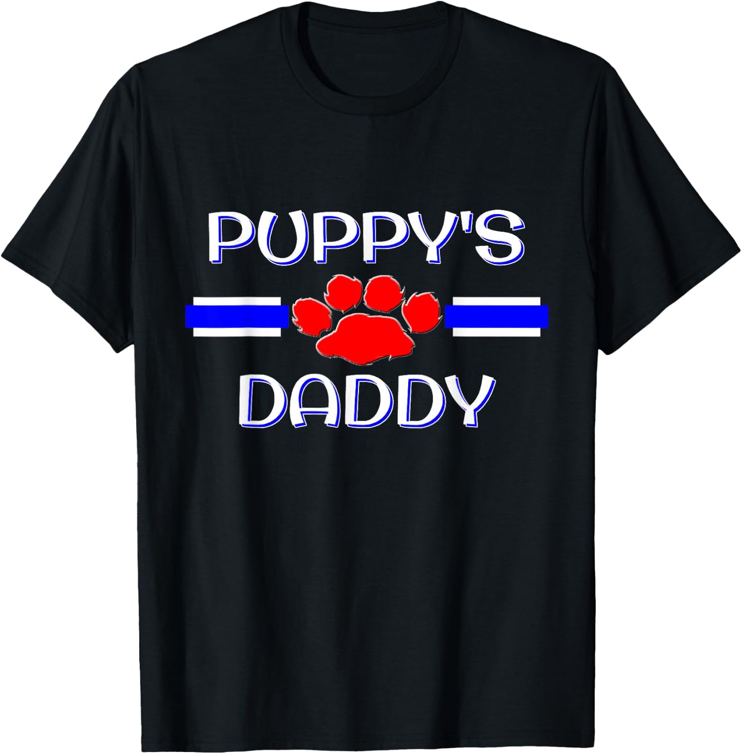Gay Puppy Daddy, BDSM Human Pup Play Fetish Kink Gift T-Shirt - T-Shirt | Black