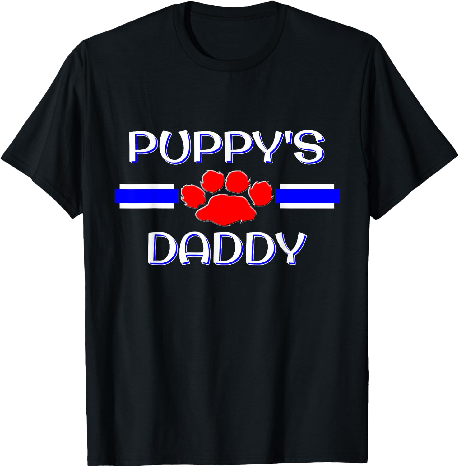 Gay Puppy Daddy, BDSM Human Pup Play Fetish Kink Gift T-Shirt - T-Shirt | Black