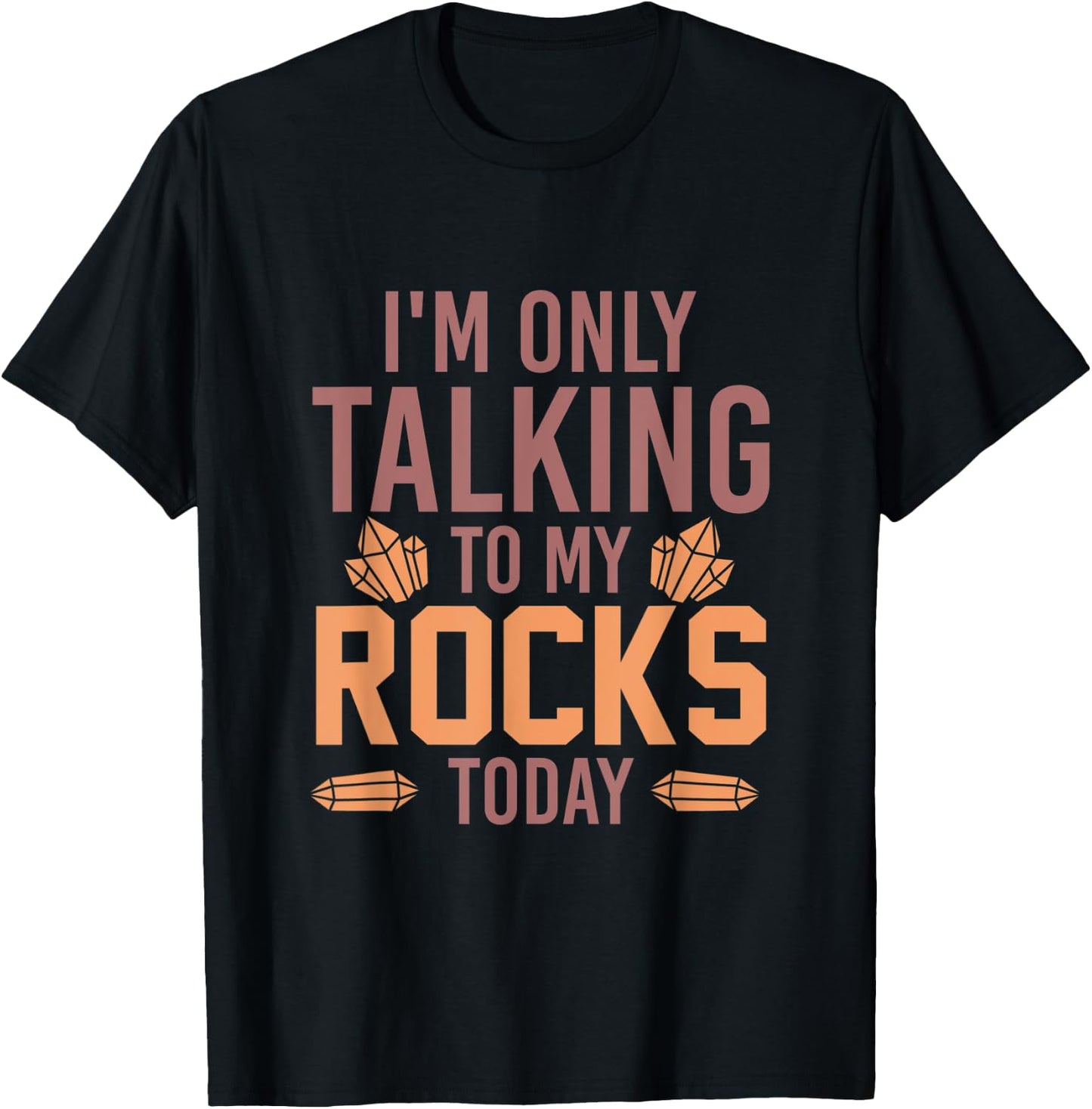 Im Only Talking To My Rocks Today Geology T-Shirt - T-Shirt | Black