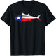 Texas Tuna Fishing Texan Tuna Fisherman Tuna Fish Texas Flag T-Shirt - T-Shirt | Black
