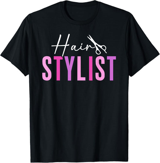 Hair Stylist Boho Hair Dresser Hairstylist Hairdresser T-Shirt - T-Shirt | Black