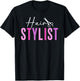 Hair Stylist Boho Hair Dresser Hairstylist Hairdresser T-Shirt - T-Shirt | Black