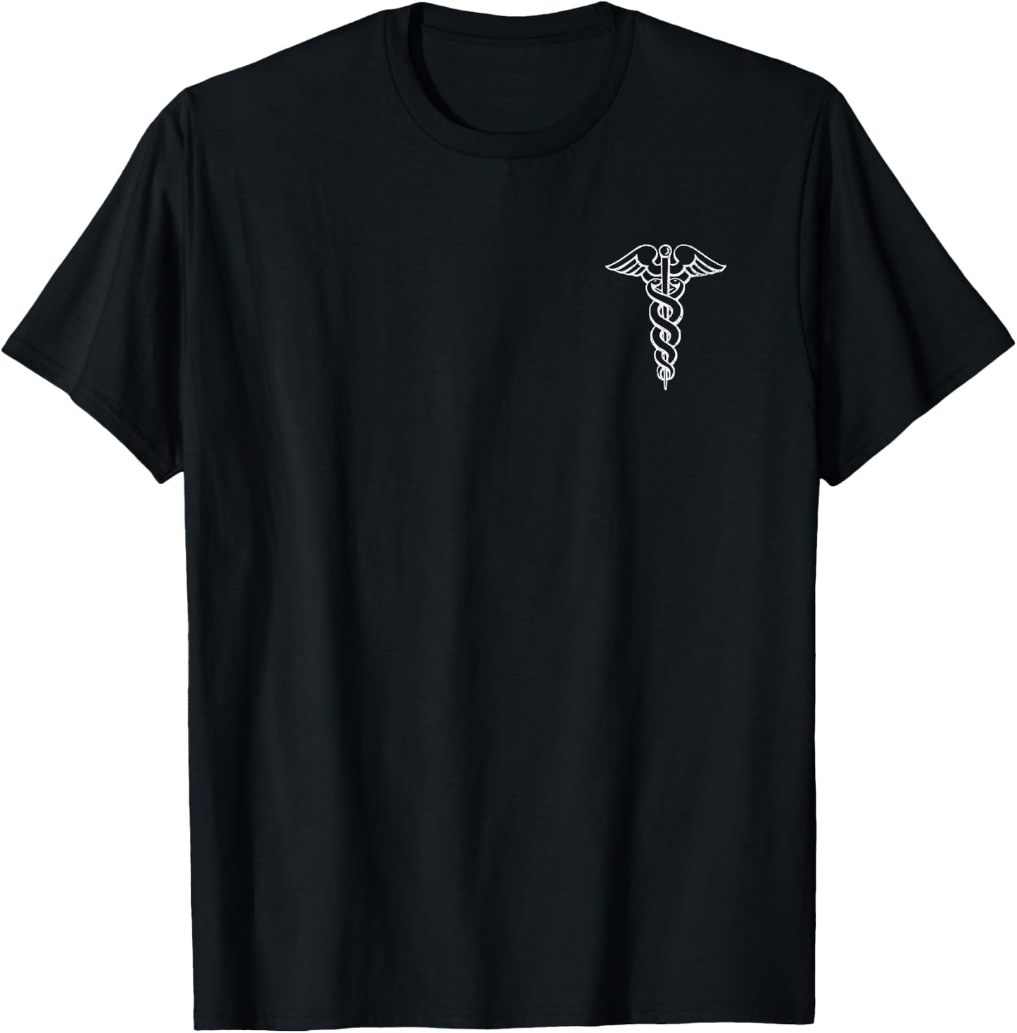 Caduceus Symbol Nurse Doctor Medic Rn Np Na Hospital T-Shirt - T-Shirt | Black