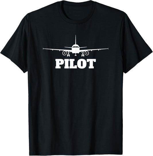 Aviation Airplane Fly Line Funny Vintage Pilot T-Shirt - T-Shirt | Black