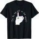 Funny Does This Ring Make Me Look Engaged Ring Finger Hand T-Shirt - T-Shirt | Black