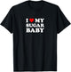 I Love My Sugar Baby | Funny Husband Dad Groom T-Shirt - T-Shirt | Black