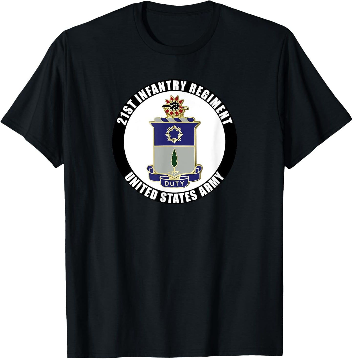 21st Infantry Regiment United States Army Veteran Military T-Shirt - T-Shirt | Black