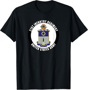21st Infantry Regiment United States Army Veteran Military T-Shirt - T-Shirt | Black