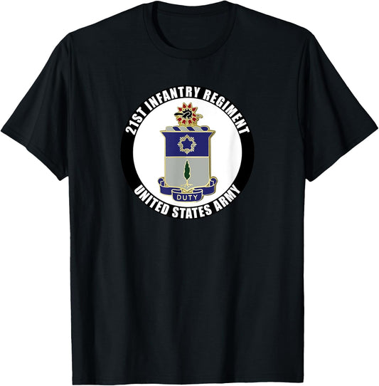 21st Infantry Regiment United States Army Veteran Military T-Shirt - T-Shirt | Black