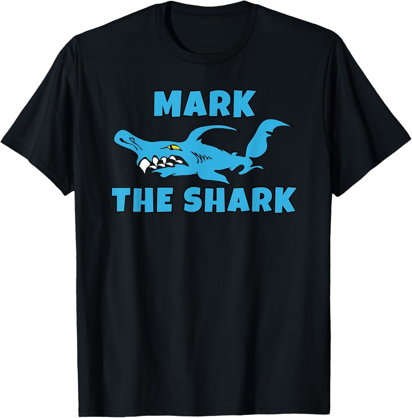 Mark The Shark T-Shirt - T-Shirt | Black