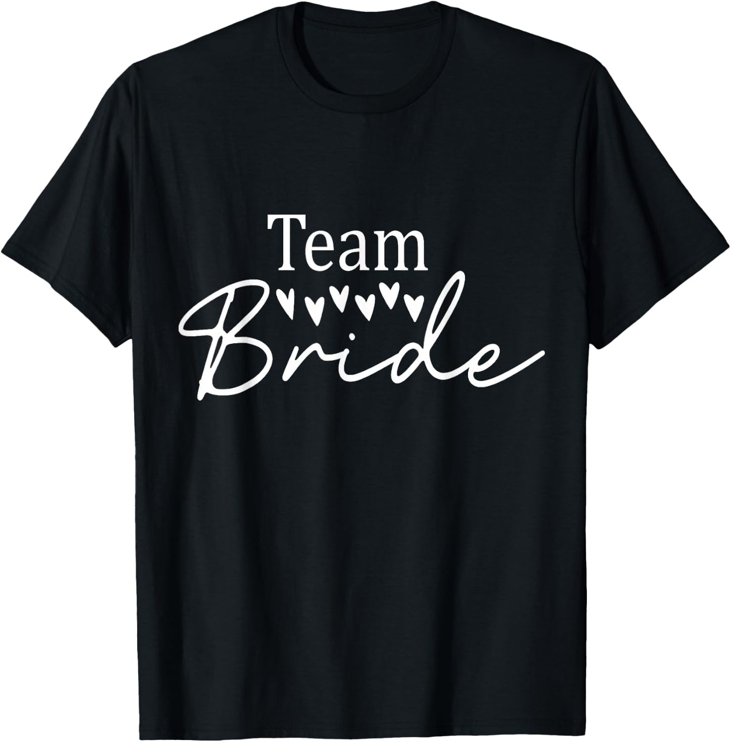 Team Bride Wedding Party Bridesmaid Bachelorette Party 2027 T-Shirt - T-Shirt | Black