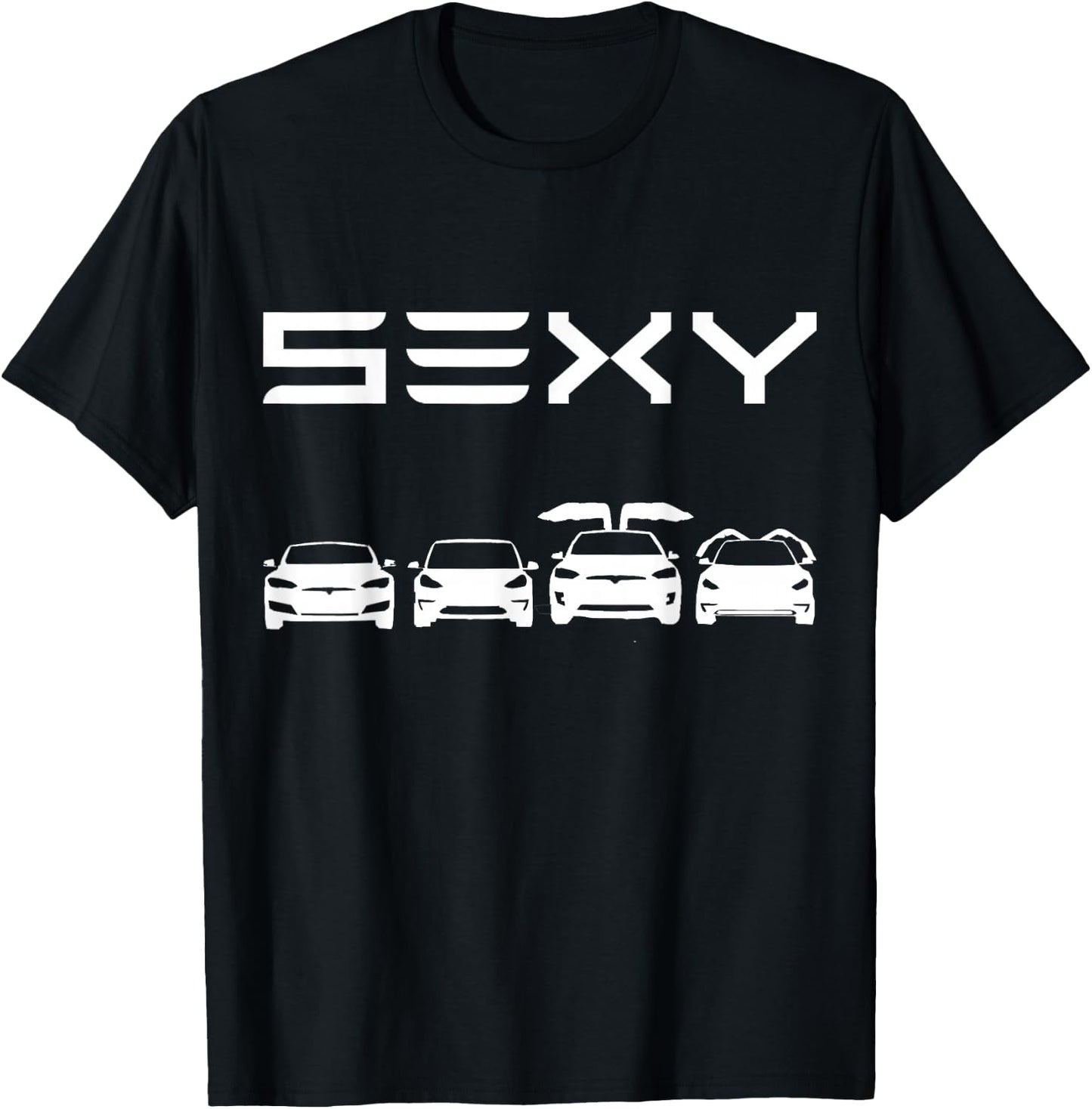 SEXY Cars Electric Cars Zero Emissions haha gas T-Shirt - T-Shirt | Black