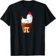 Miftees Pi Day Chicken Pot Pi Funny Cartoon Chicken Pot Pi T-Shirt - T-Shirt | Black