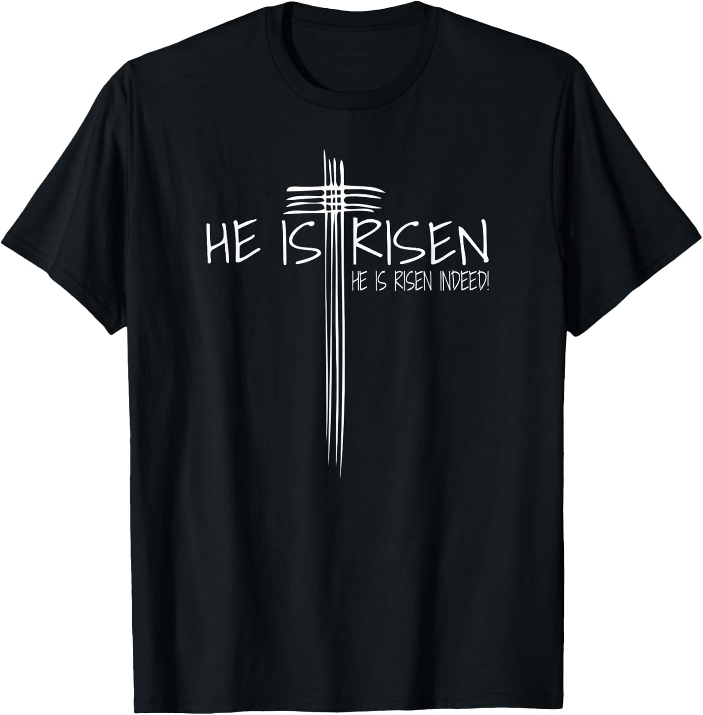 He Is Risen EASTER Jesus Resurrection Christian Faith Gift T-Shirt - T-Shirt | Black