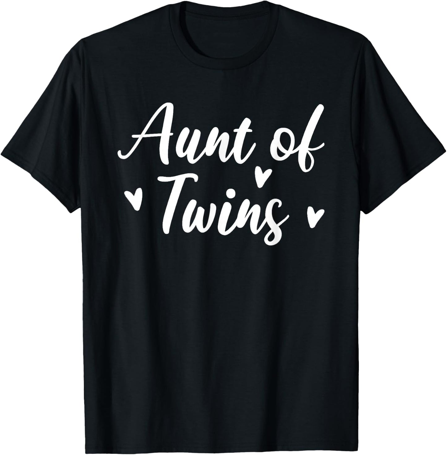 Aunt of Twins T-Shirt - T-Shirt | Black