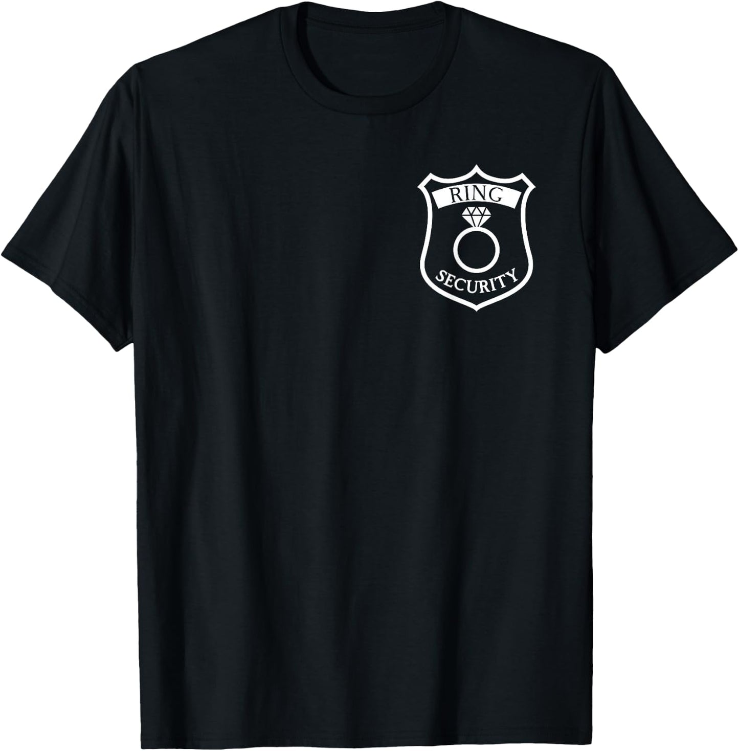 Ring Security Sheriff Badge Best Man or Ring Bearer T-Shirt - T-Shirt | Black
