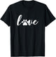 Paw Print Love Heart Funny Cool Dog Cat Mom Pet Animal Lover Small T-Shirt - T-Shirt | Black