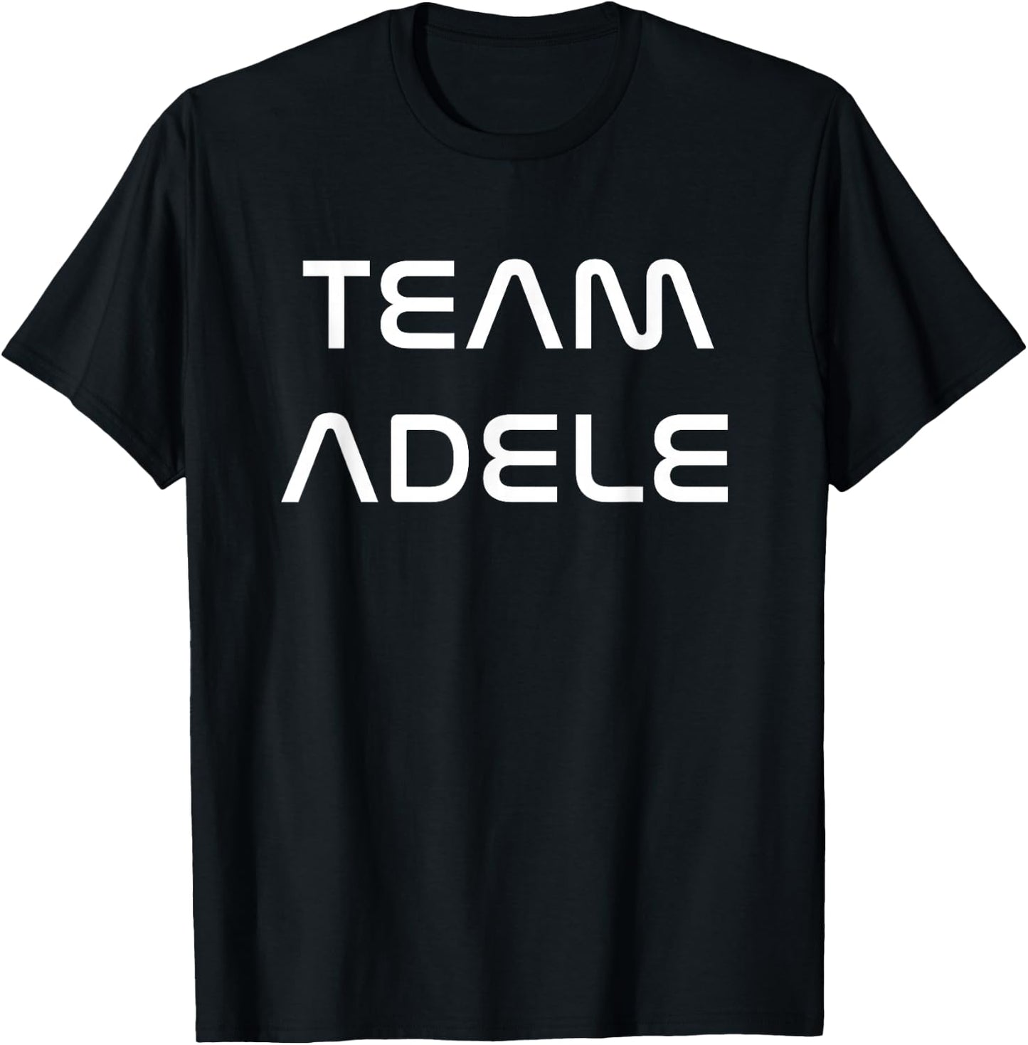 Cool White Font: Team Adele T-Shirt - T-Shirt | Black