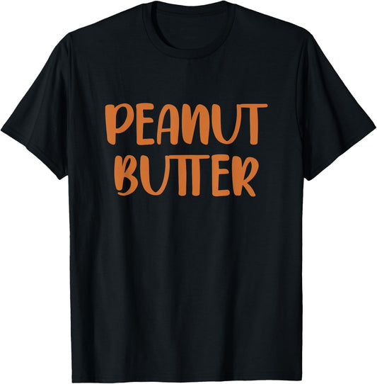 Peanut Butter & Jelly PB&J Matching Couple Halloween Costume T-Shirt - T-Shirt | Black