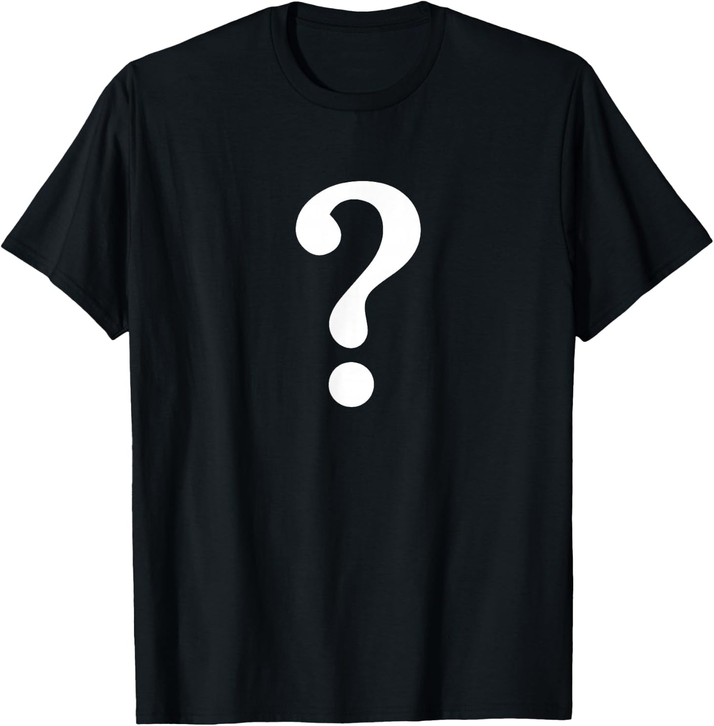 Question Mark , Funny Grammar T-Shirt - T-Shirt | Black