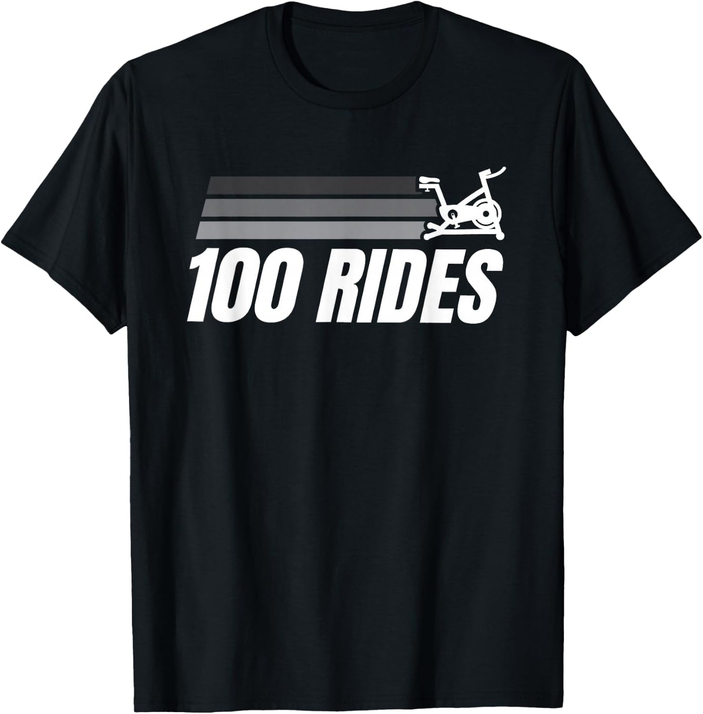 100 Rides Century Cycling T-Shirt - T-Shirt | Black