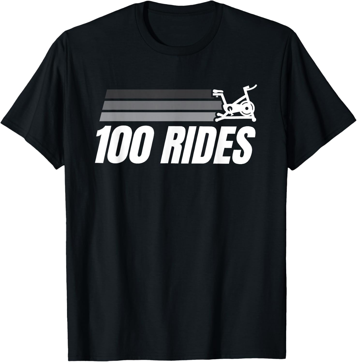 100 Rides Century Cycling T-Shirt - T-Shirt | Black