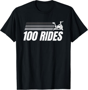 100 Rides Century Cycling T-Shirt - T-Shirt | Black