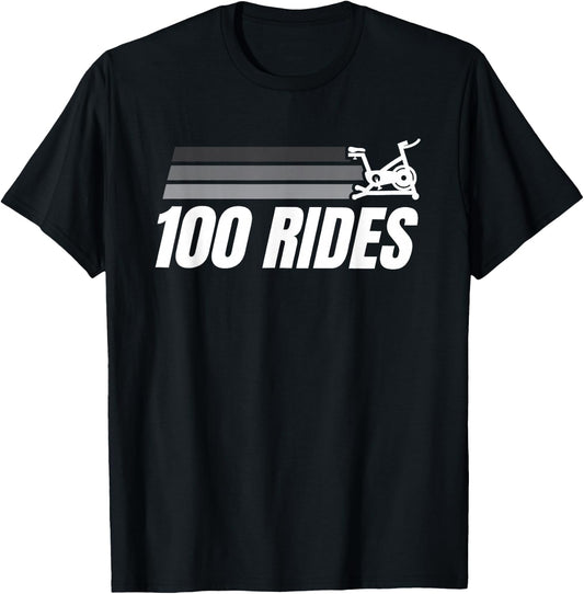 100 Rides Century Cycling T-Shirt - T-Shirt | Black