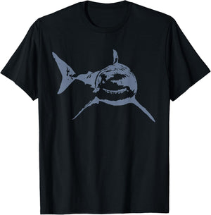 Great White Shark Graphic Design for Shark Lovers T-Shirt - T-Shirt | Black