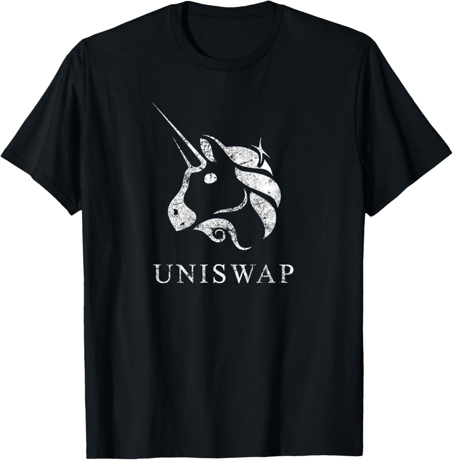 UNISWAP crypto UNI Unicorn Token Decentralized Blockchain T-Shirt - T-Shirt | Black