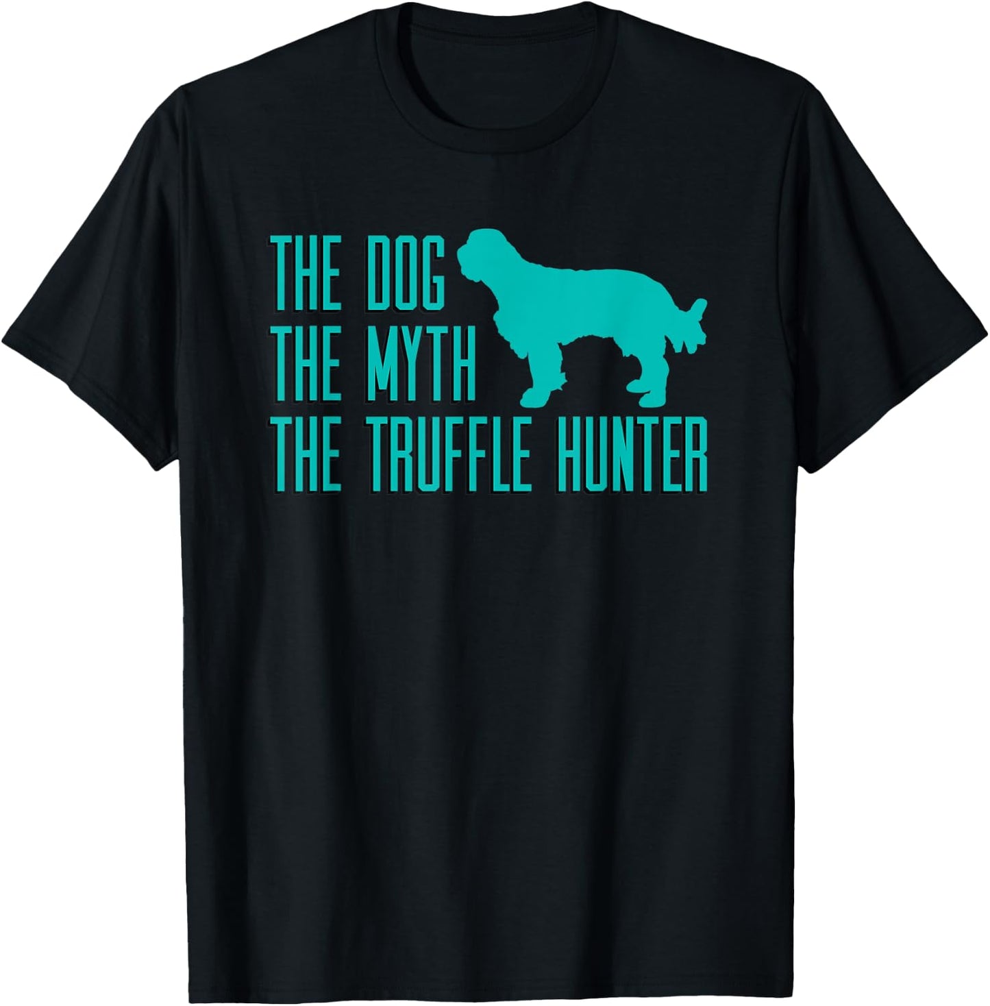 Truffle Hunting Dog Owner Fungi Sniffing Canine Mushroom T-Shirt - T-Shirt | Black